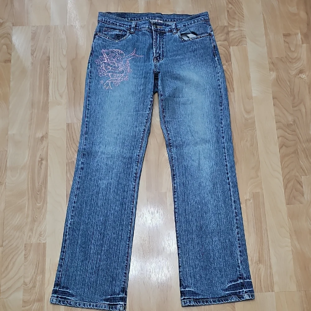 Vintage Disney Pirates Of The Carribean Blue Jeans - Picture 12 of 16
